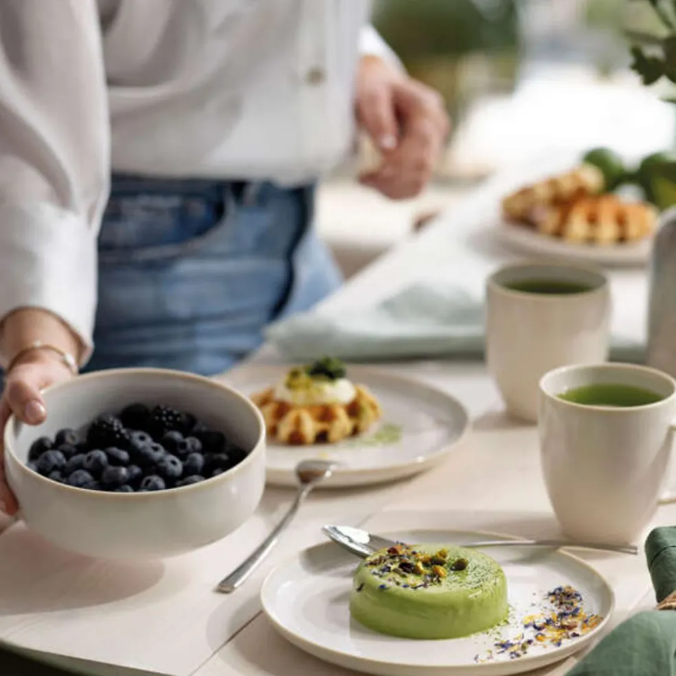 Set de desayuno de 6 piezas de porcelana Crafted Cotton Villeroy & Boch