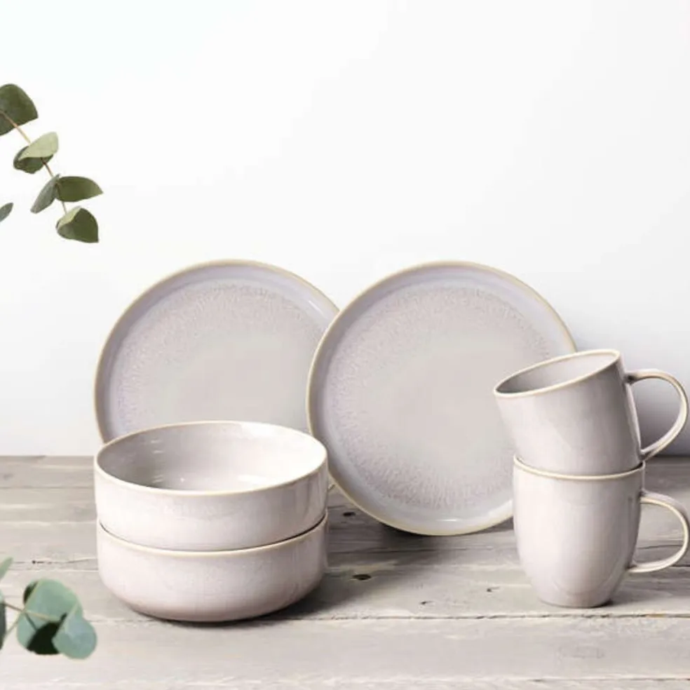 Set de desayuno de 6 piezas de porcelana Crafted Cotton Villeroy & Boch
