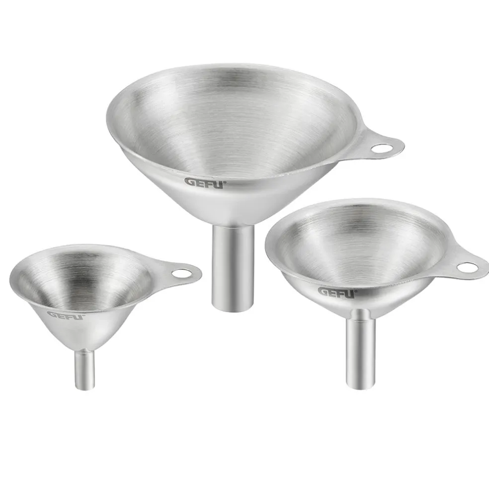 Set de 3 embudos acero inox VERSARE de Gefu