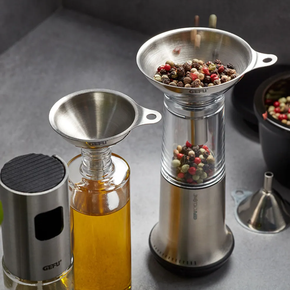 Set de 3 embudos acero inox VERSARE de Gefu