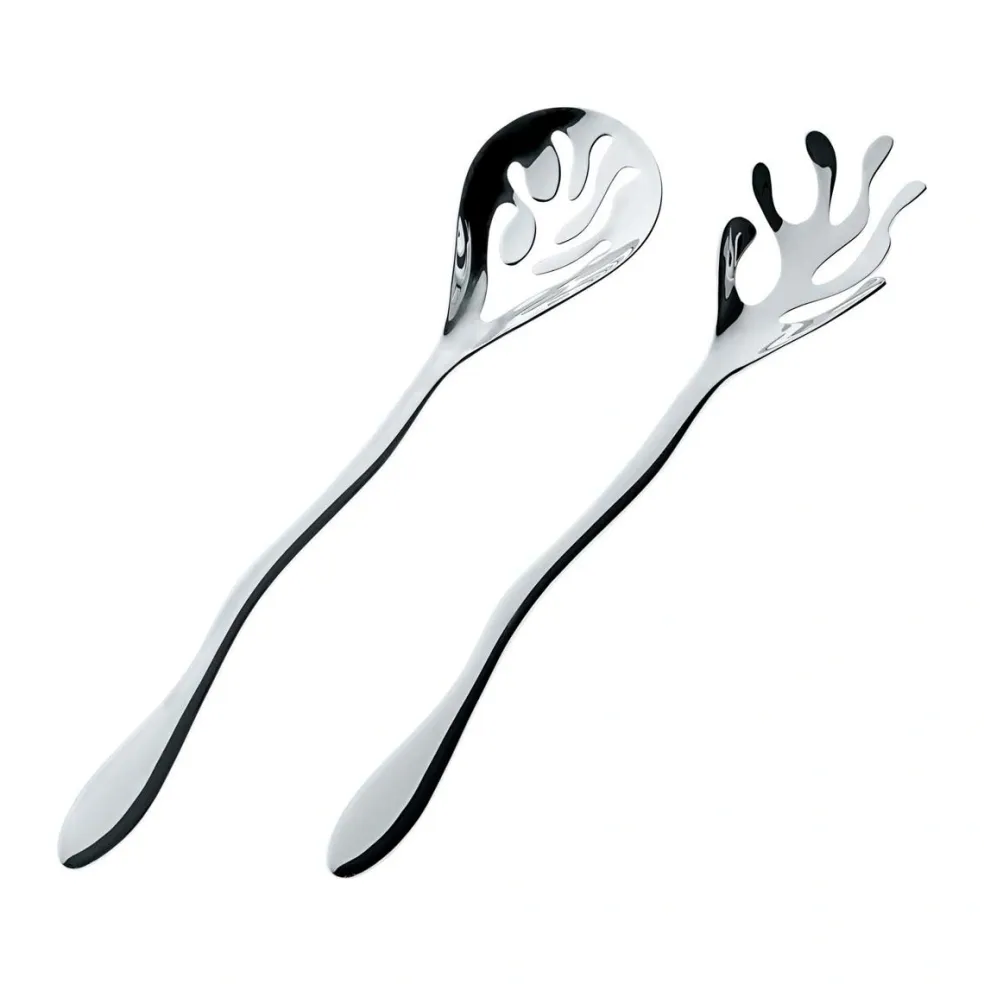 Set de ensalada de acero inoxidable Mediterraneo Alessi
