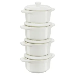 Set de 4 mini cocottes cerámicas Staub