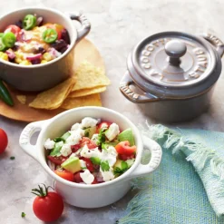Set de 4 mini cocottes cerámicas Staub