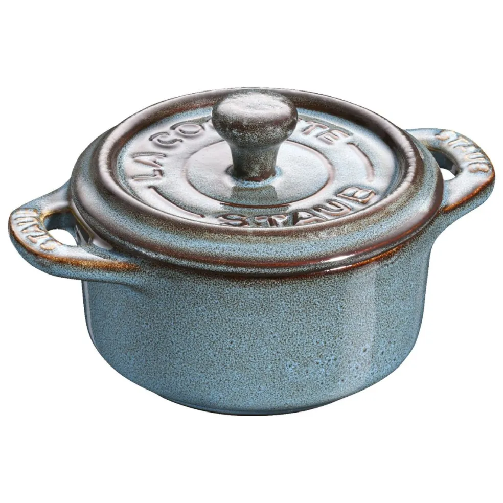 Set de 4 mini cocottes cerámicas Staub