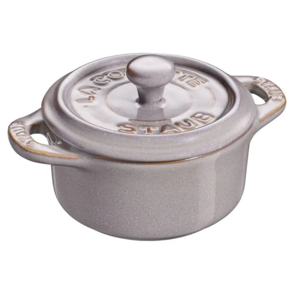 Set de 4 mini cocottes cerámicas Staub