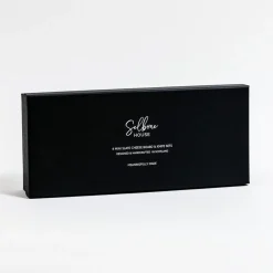 Set de 4 mini tablas de pizarra y 4 cuchillos para queso Selbrae