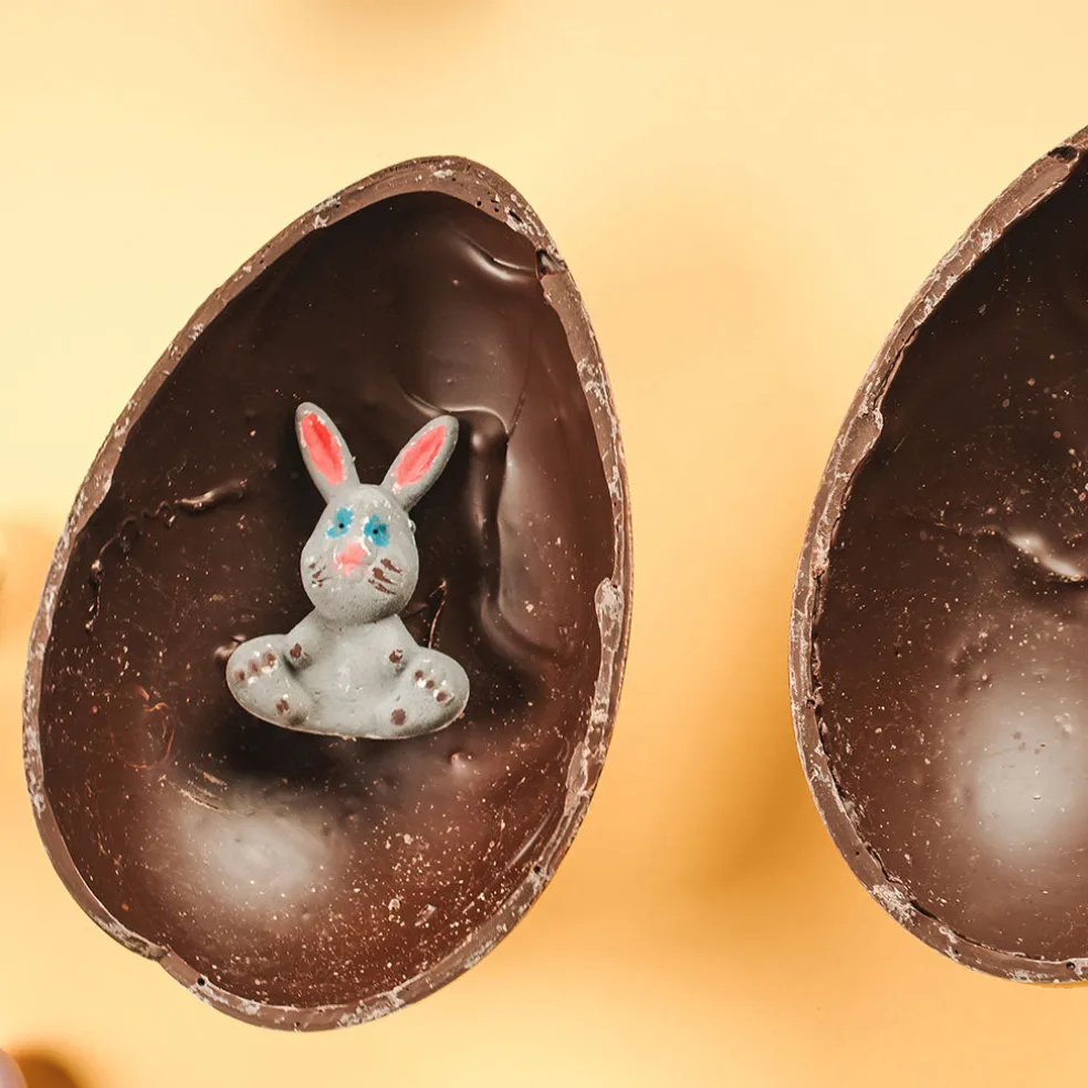Set de 3 moldes para huevos de chocolate 3D Ibili