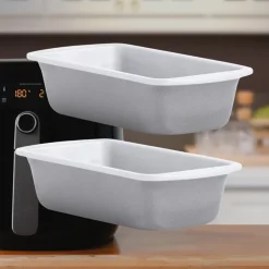 Set de 2 moldes rectangulares para freidora de aire y horno Wham® Cook