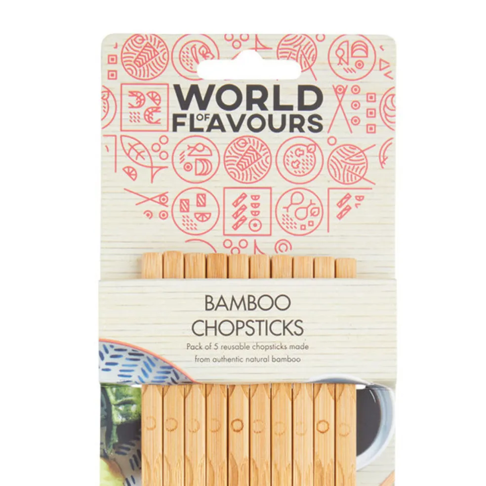 Set de 5 palillos de bambú KitchenCraft