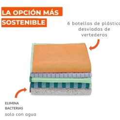 Set de 5 paños de microfibra reciclada Renew Full Circle