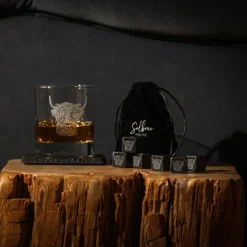 Set de 5 piezas para whisky y licores con caja de madera Selbrae