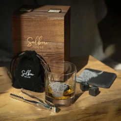 Set de 5 piezas para whisky y licores con caja de madera Selbrae
