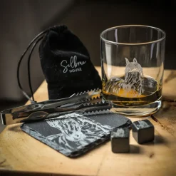Set de 5 piezas para whisky y licores con caja de madera Selbrae