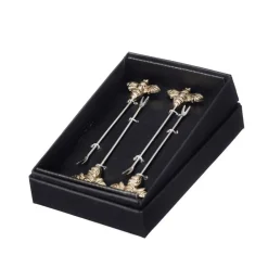 Set de 4 pinchos para aperitivos de acero inoxidable Selbrae