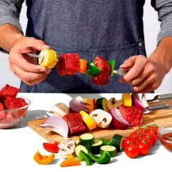 Set de 6 pinchos XL de acero inox para barbacoa OXO