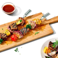 Set de 6 pinchos XL de acero inox para barbacoa OXO