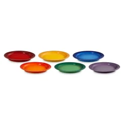 Set de 6 platos cerámicos 27cm Arcoiris Le Creuset