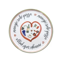 Set de 4 platos de porcelana para pizza Cinzia Andrea Fontebasso Tognana