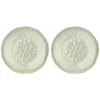 Set de 2 platos de postre de melamina Atmosfera Tortora Rose & Tulipani