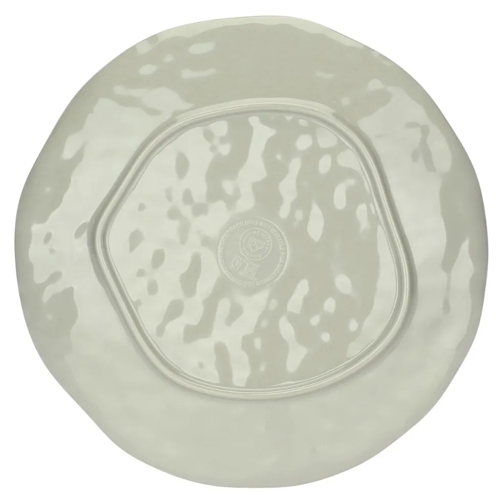Set de 2 platos de postre de melamina Atmosfera Tortora Rose & Tulipani