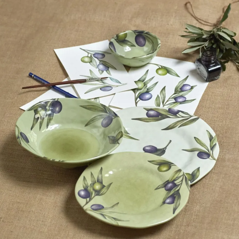 Set de 2 platos hondos de melamina Olyvia Rose & Tulipani