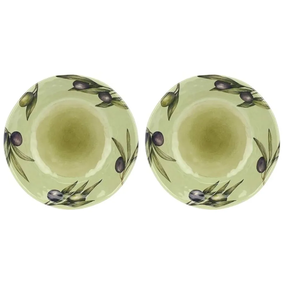 Set de 2 platos hondos de melamina Olyvia Rose & Tulipani