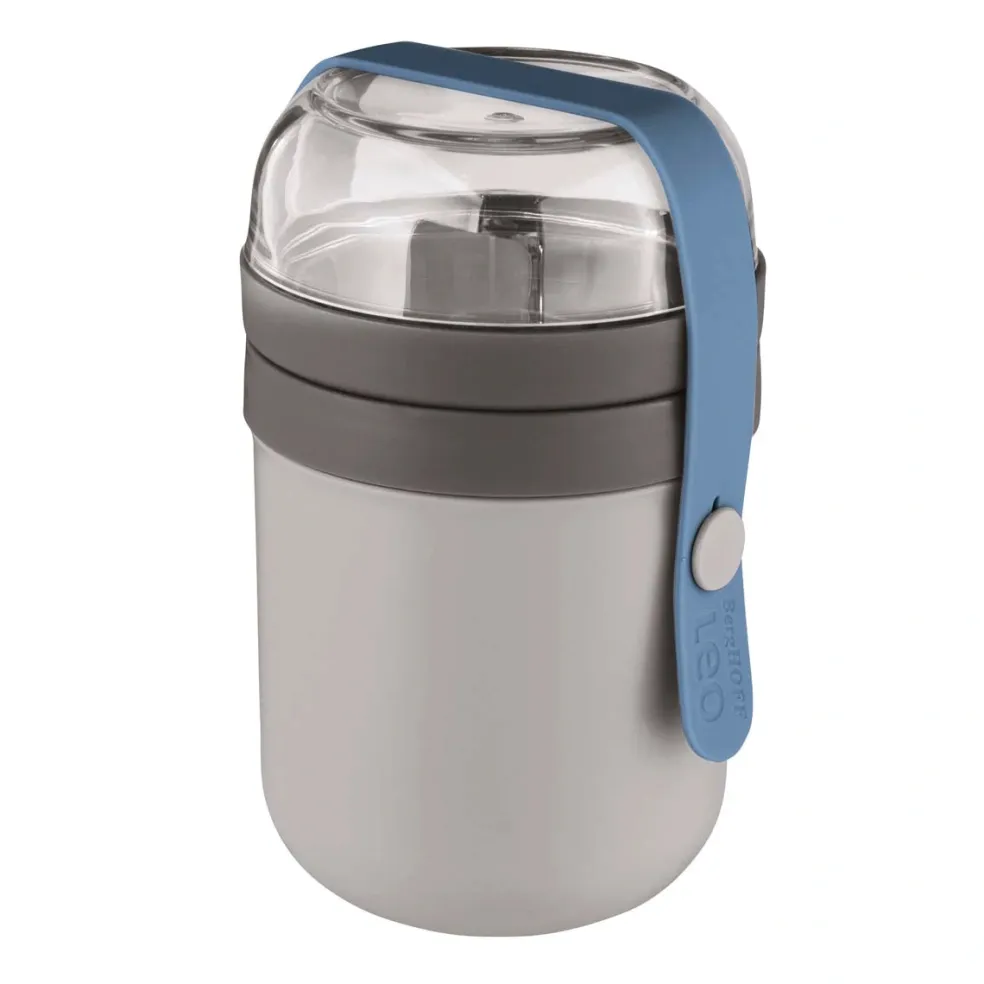 Set de recipiente dual con cubertería de 3 piezas y funda de silicona Berghoff