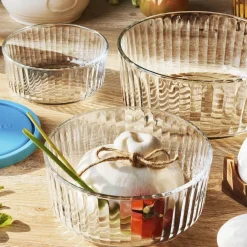 Set de 3 recipientes de cristal con tapa Frigoverre Bormioli Rocco