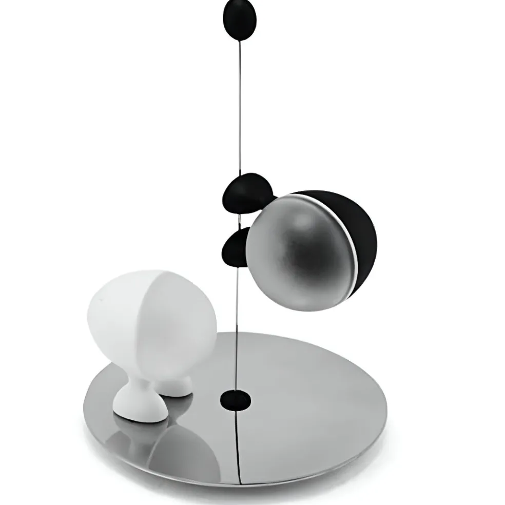 Set de salero y pimentero de acero inoxidable Lilliput Alessi