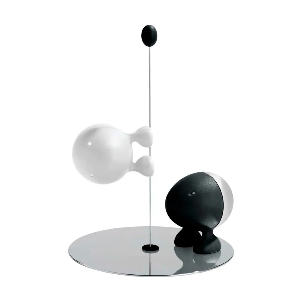 Set de salero y pimentero de acero inoxidable Lilliput Alessi