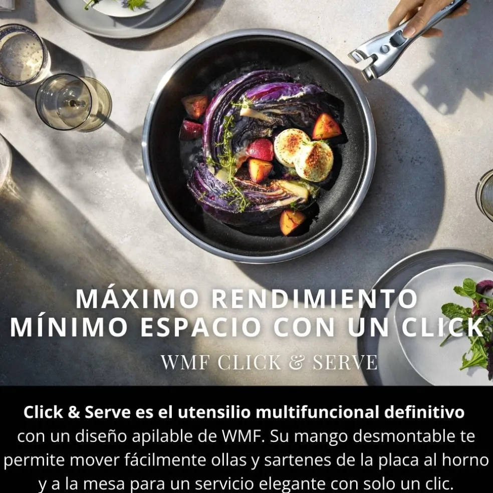 Set de 2 sartenes antiadherentes Permadur Click & Serve WMF
