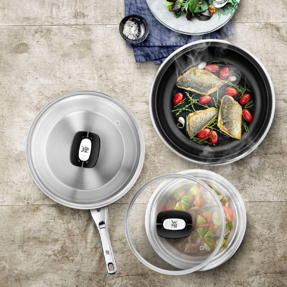 Set de 2 sartenes antiadherentes Permadur Click & Serve WMF