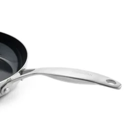 Set de 2 sartenes cerámicas con exterior de acero inoxidable Geneva GreenPan