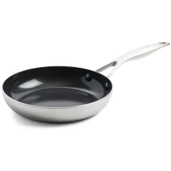 Set de 2 sartenes cerámicas con exterior de acero inoxidable Geneva GreenPan