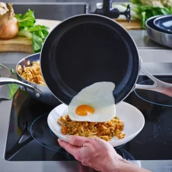 Set de 2 sartenes cerámicas con exterior de acero inoxidable Geneva GreenPan