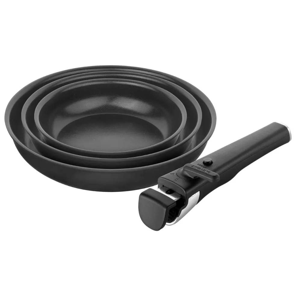 Set de 3 sartenes cerámicas con mango desmontable Unlock Zwilling