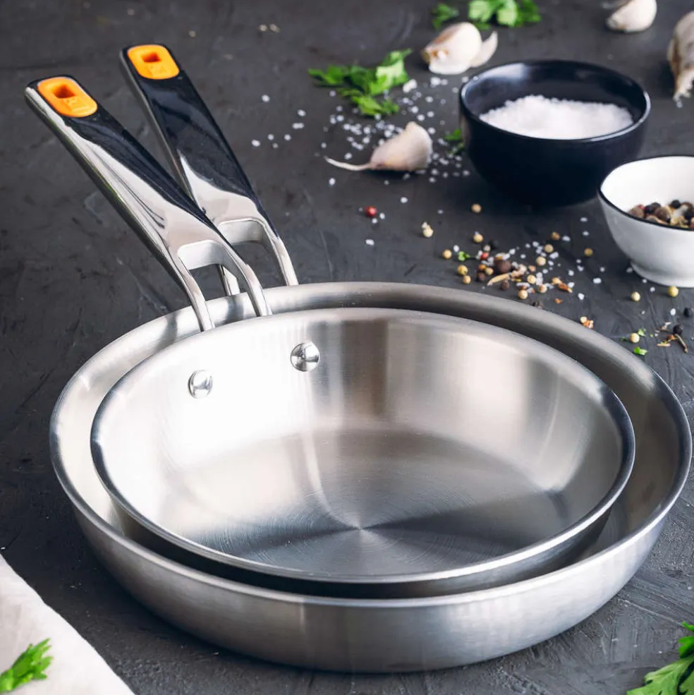Set de 3 sartenes Efficient inox BRA