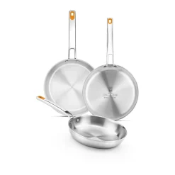 Set de 3 sartenes Efficient inox BRA