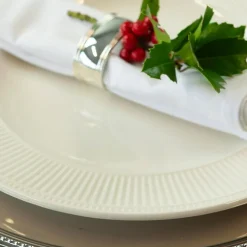 Set de 6 servilleteros de acero inoxidable Oval Zilverstad