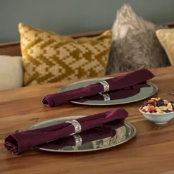 Set de 6 servilleteros de acero inoxidable Oval Zilverstad