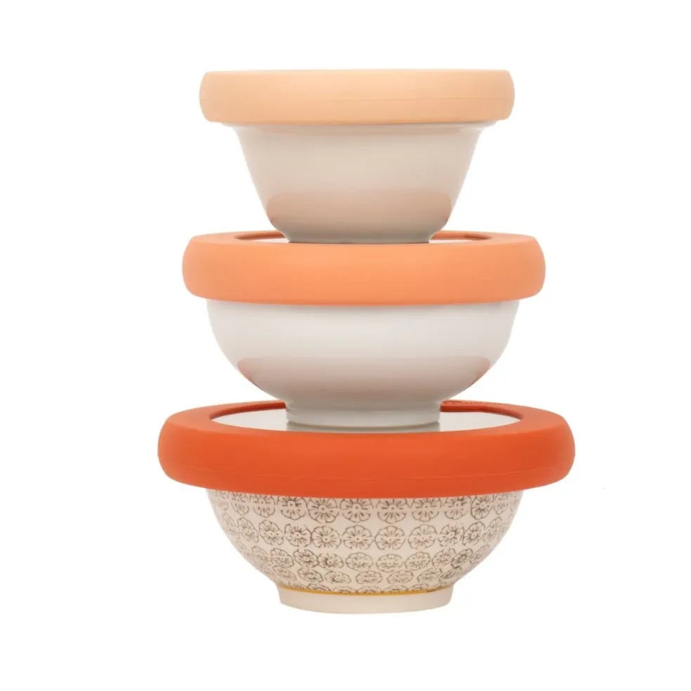 Set de 3 tapas de cristal y silicona Food Huggers