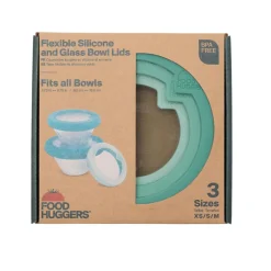Set de 3 tapas de cristal y silicona Food Huggers