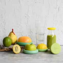 Set de 5 tapas de silicona para alimentos y recipientes Food Huggers