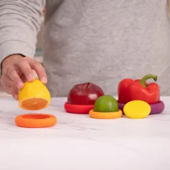 Set de 5 tapas de silicona para alimentos y recipientes Food Huggers