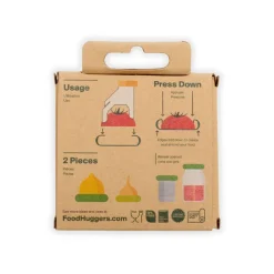 Set de 2 tapas de silicona para cítricos Food Huggers