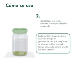 Set de 2 tapas de silicona para germinar semillas Food Huggers