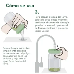 Set de 2 tapas de silicona para germinar semillas Food Huggers