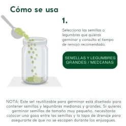 Set de 2 tapas de silicona para germinar semillas Food Huggers