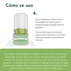 Set de 2 tapas de silicona para germinar semillas Food Huggers
