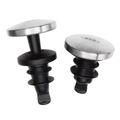 Set de 2 tapones herméticos para vino OXO